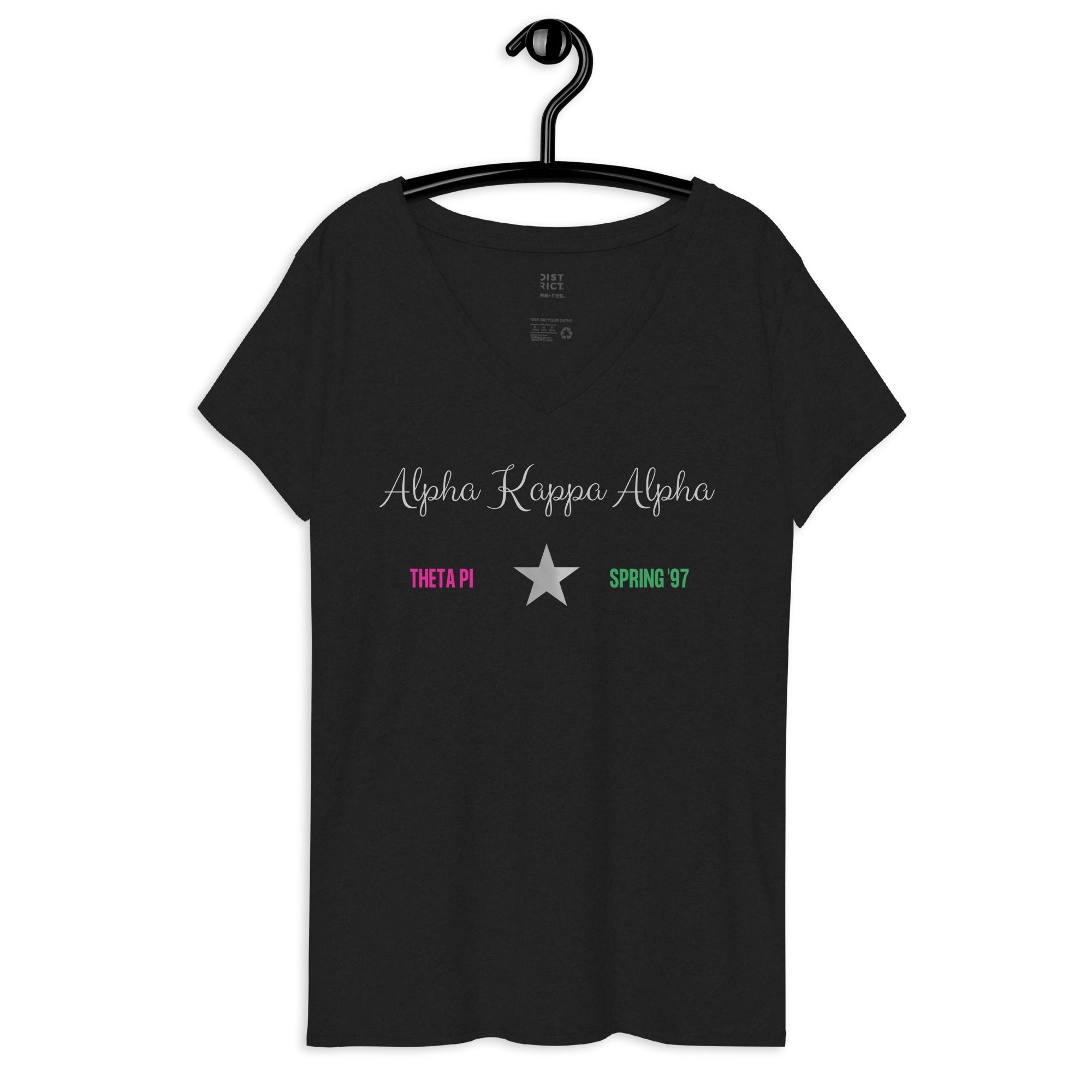 Alpha Kappa Alpha Theta Pi 2 Women’s recycled v-neck t-shirt